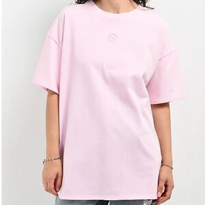 Women's Ninth Hall Oversized Pink Cotton Tee Shirt Small From Zumiez